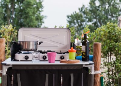 Outdoor cooking and living camping Le Marche